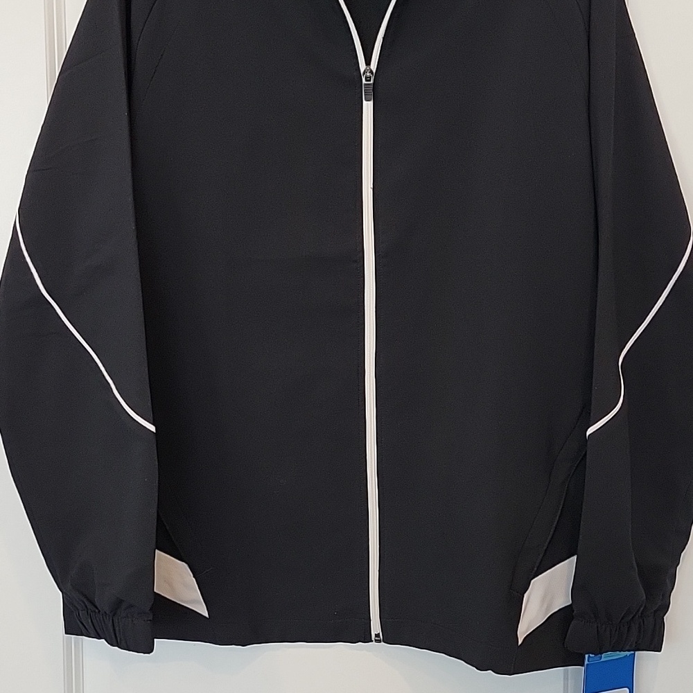 Brooks Mens Black White Lightweight Running Jacket In Large NWT - Picture 3 of 8